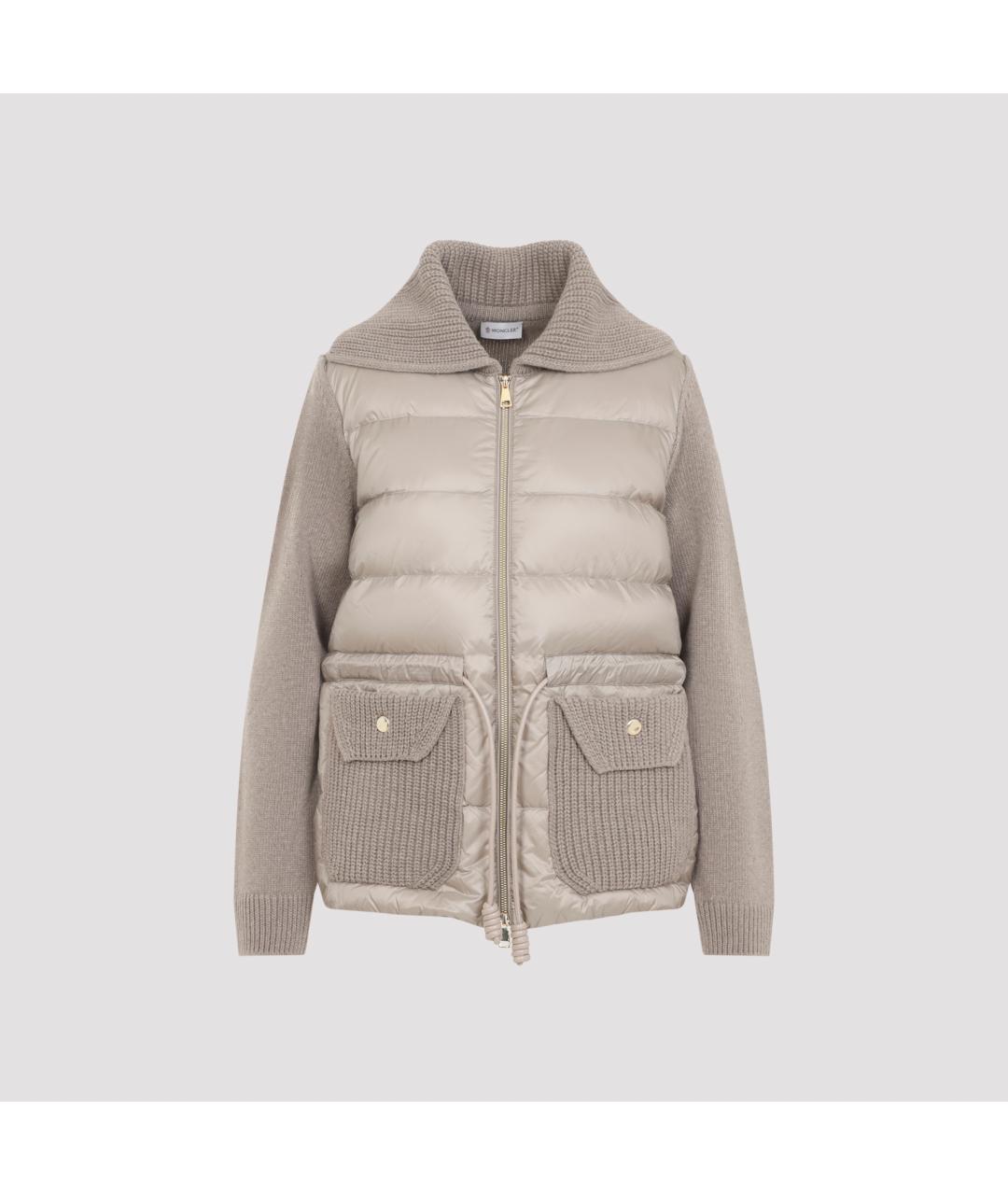 MONCLER Бежевая шерстяная куртка, фото 2