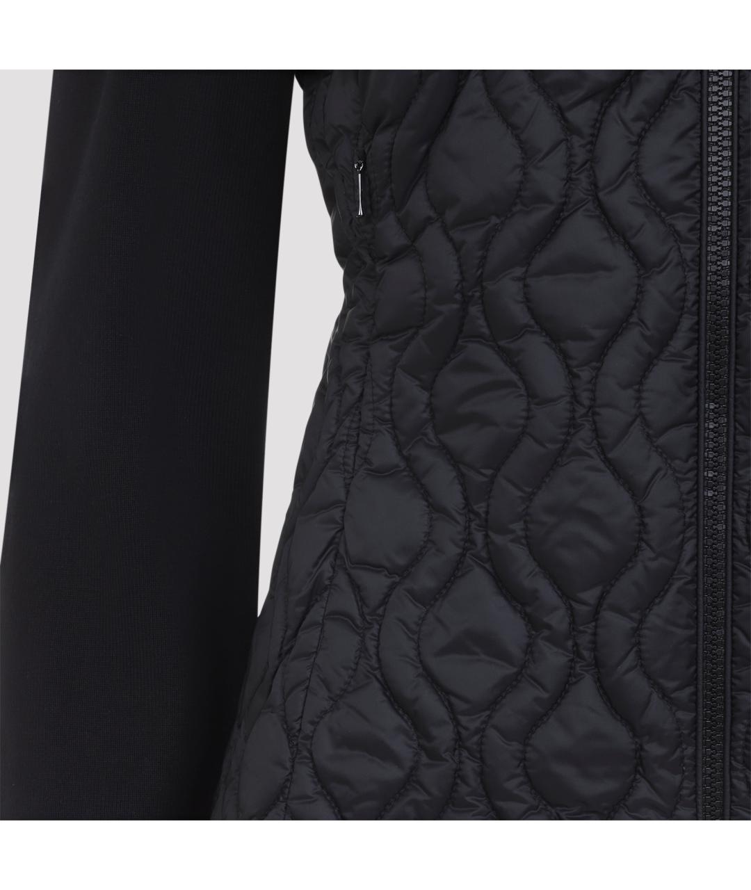 MONCLER Черная хлопковая куртка, фото 4