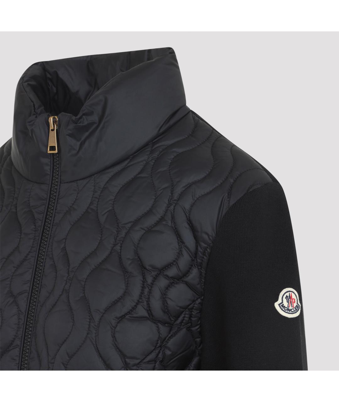 MONCLER Черная хлопковая куртка, фото 5