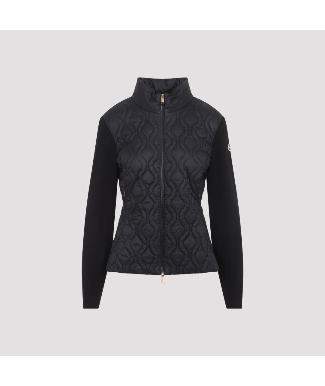 MONCLER Черная хлопковая куртка, фото 2