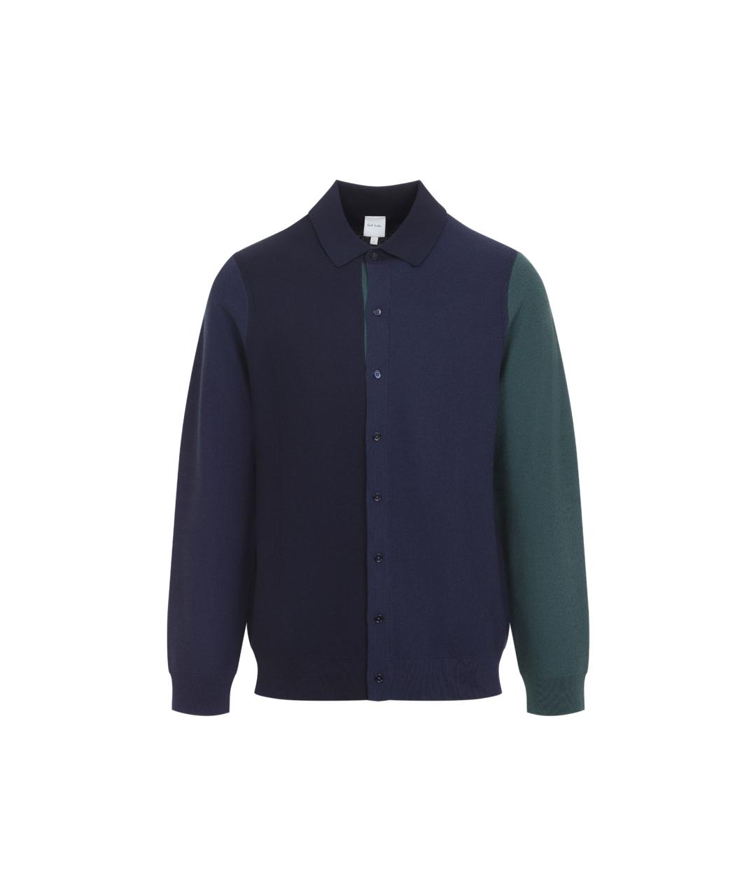 PAUL SMITH Темно-синяя шерстяная куртка, фото 1
