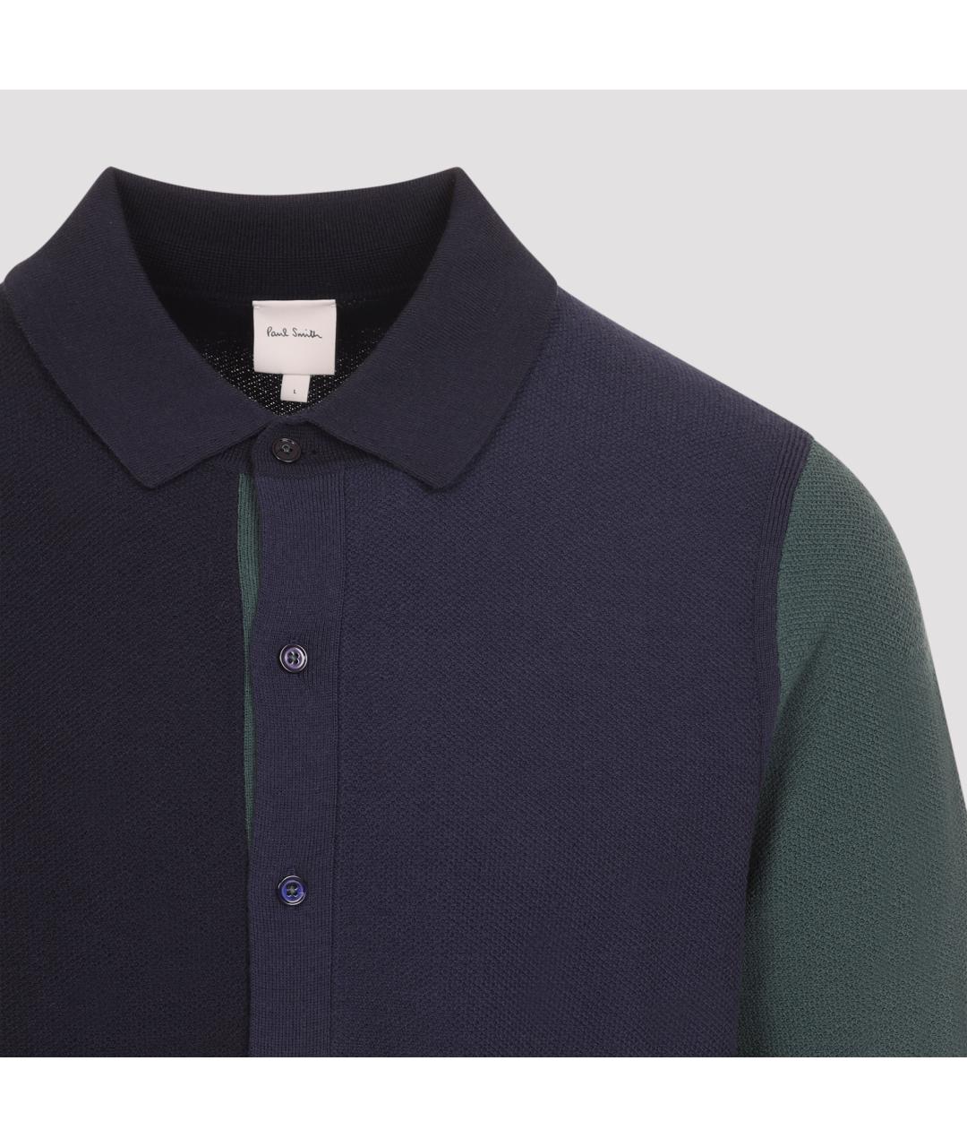PAUL SMITH Темно-синяя шерстяная куртка, фото 4