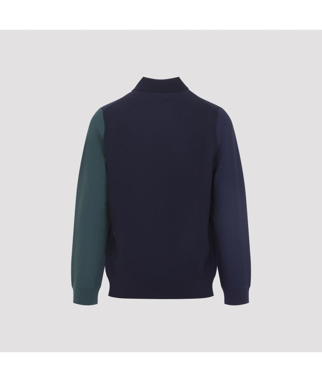 PAUL SMITH Темно-синяя шерстяная куртка, фото 3