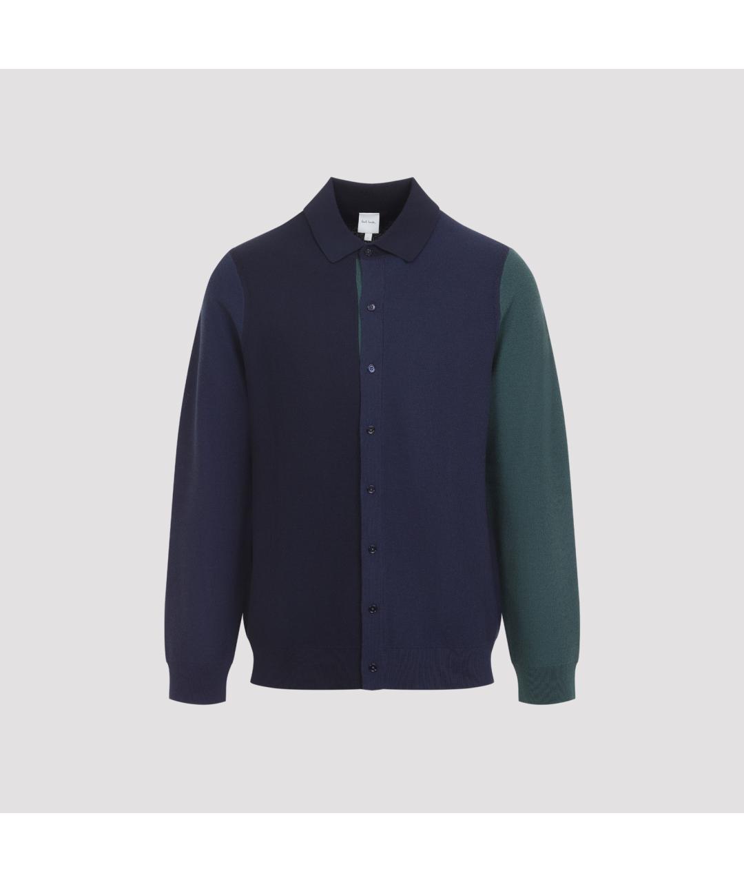 PAUL SMITH Темно-синяя шерстяная куртка, фото 2