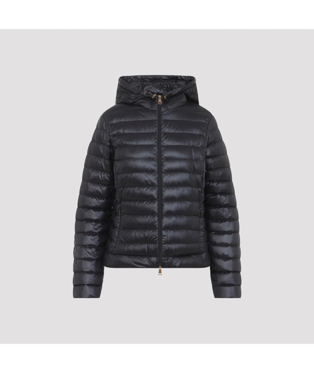 MONCLER Черный полиамидовый пуховик, фото 2