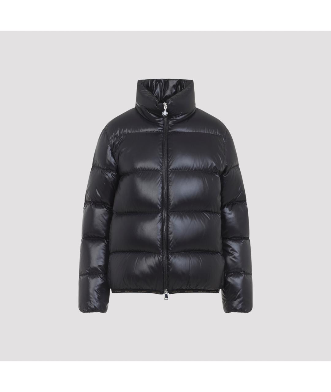 MONCLER Черный полиамидовый пуховик, фото 2