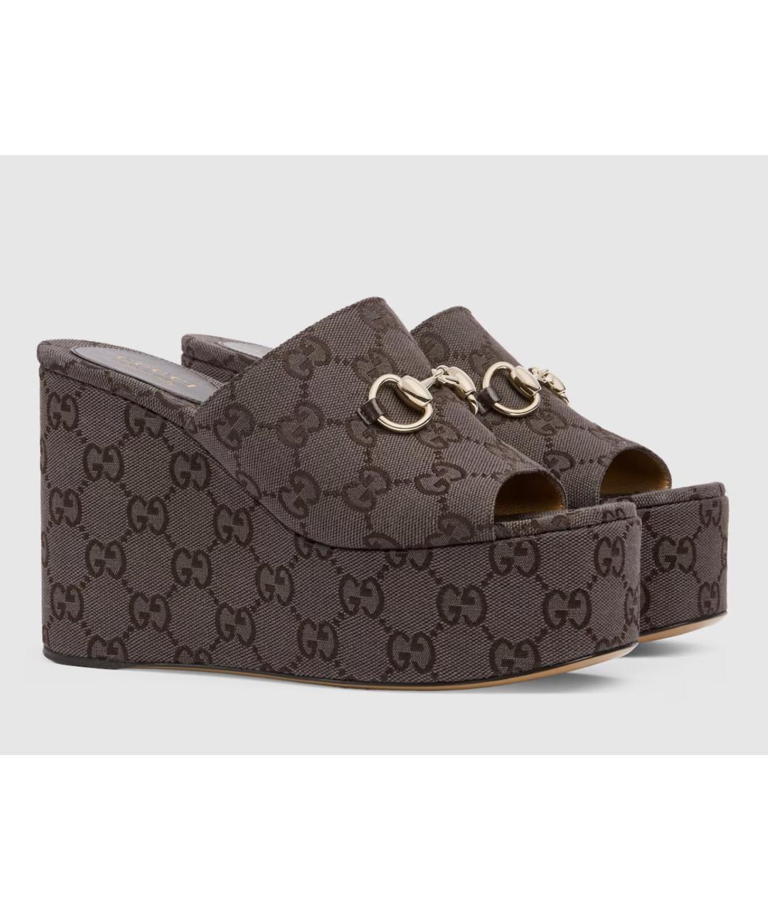 GUCCI Коричневые сандалии, фото 3