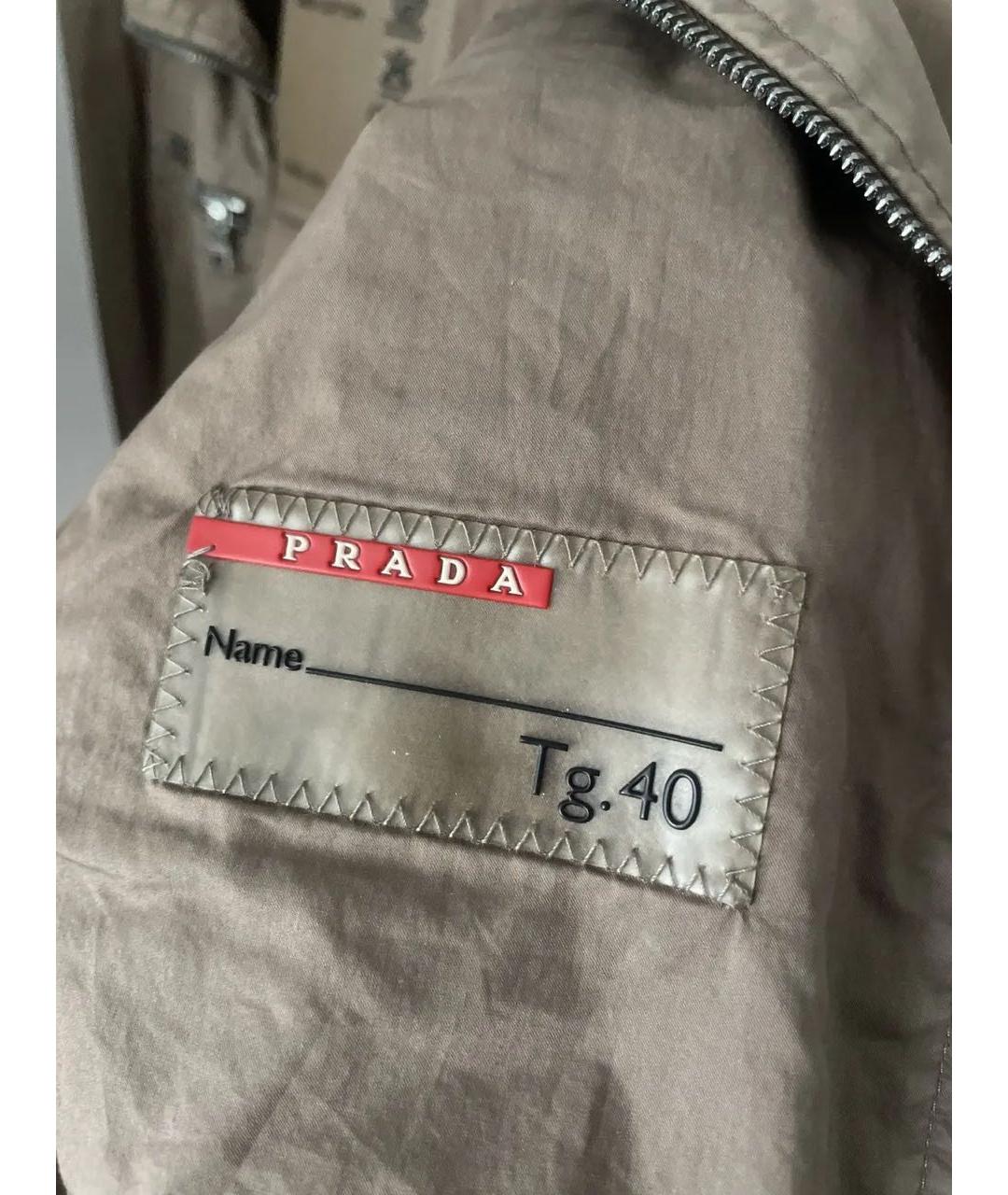 PRADA Коричневая хлопковая куртка, фото 5
