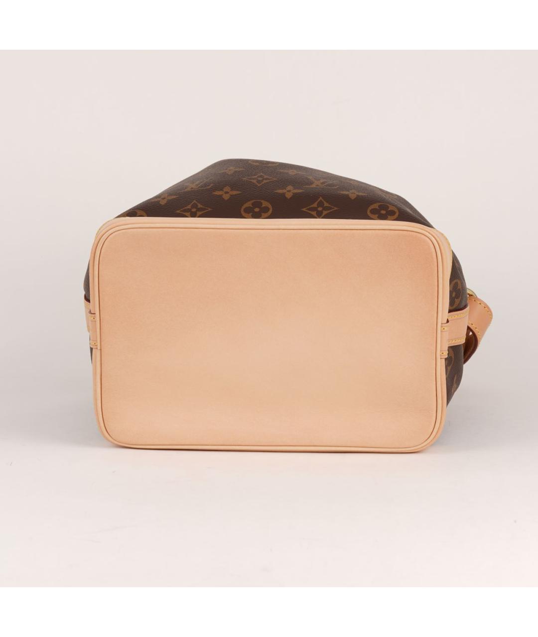 LOUIS VUITTON Коричневая кожаная сумка тоут, фото 7
