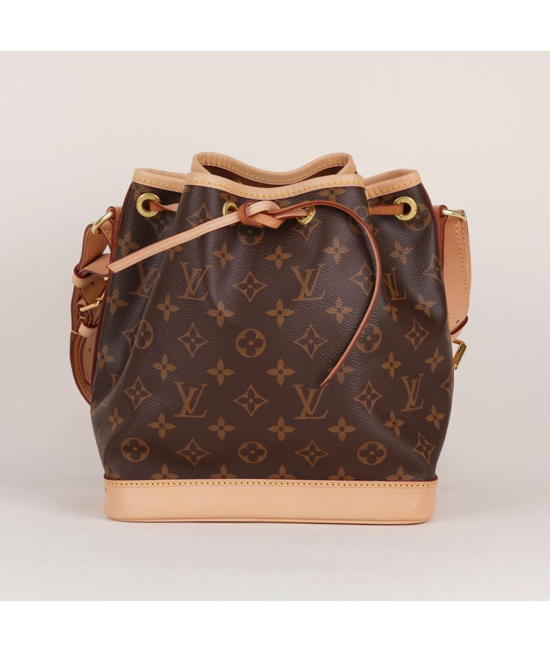 LOUIS VUITTON Коричневая кожаная сумка тоут, фото 3