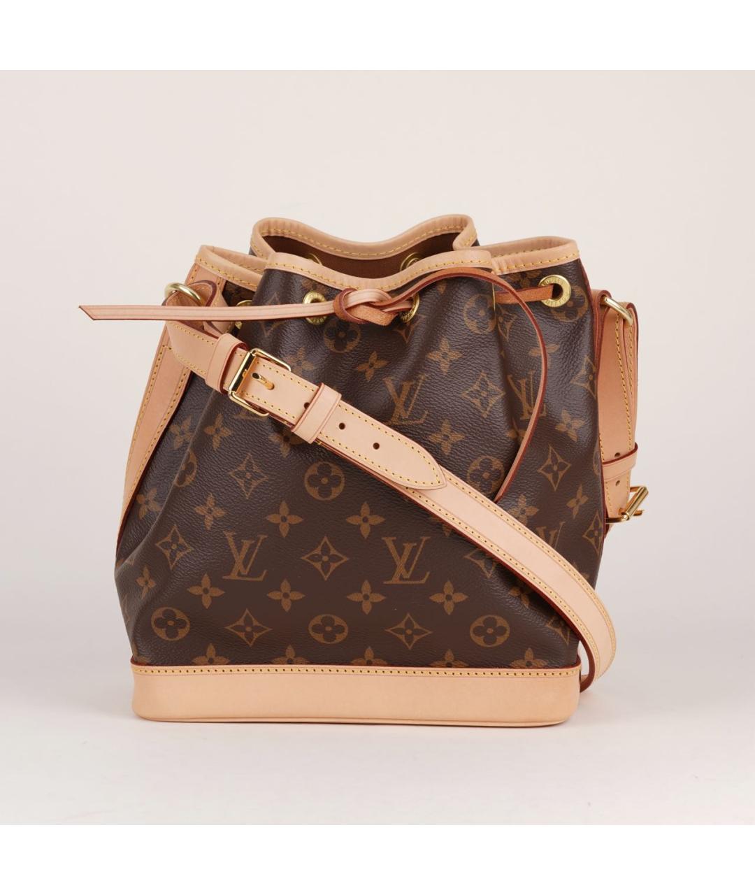 LOUIS VUITTON Коричневая кожаная сумка тоут, фото 9
