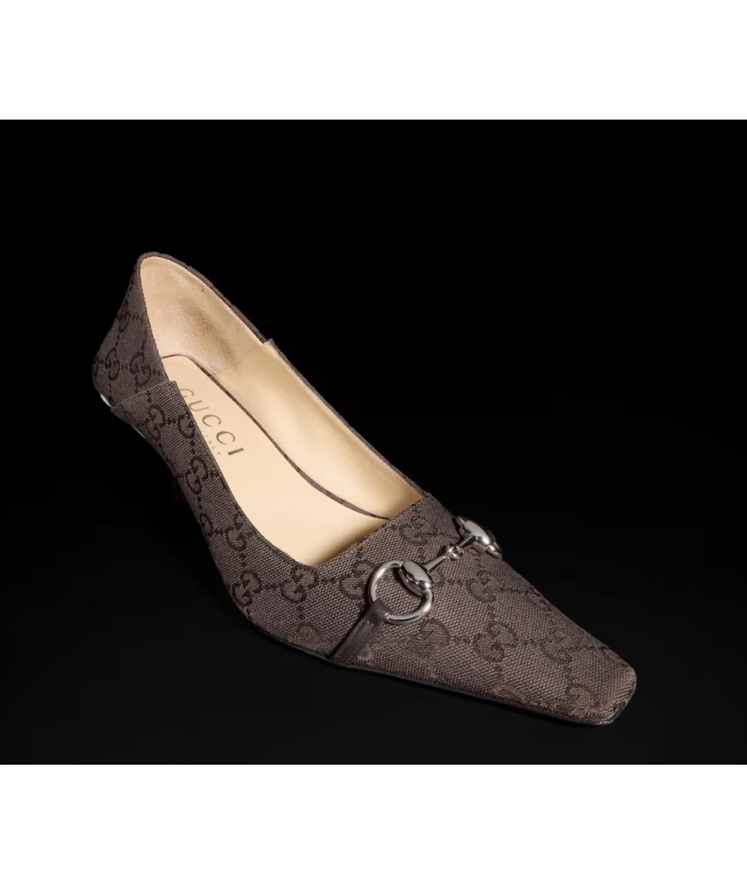 GUCCI Коричневые туфли, фото 3