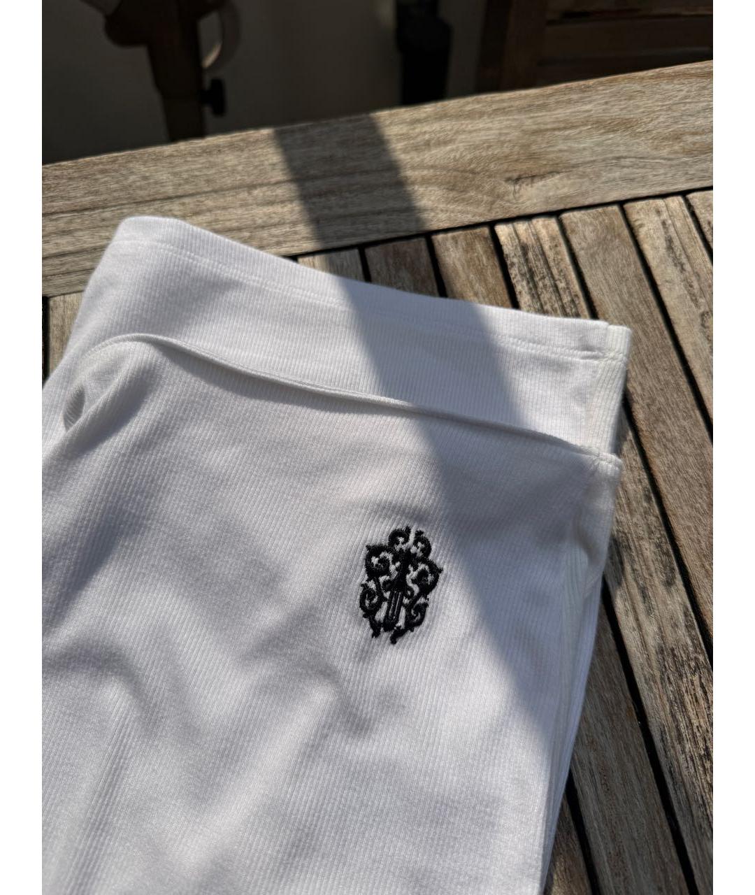 CHROME HEARTS Белое хлопковое повседневное платье, фото 2