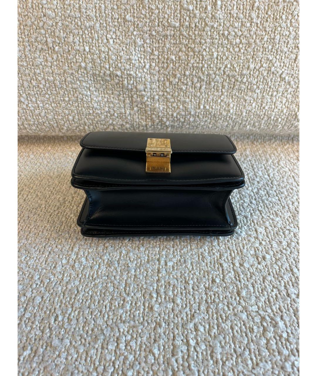 CELINE Черная кожаная сумка через плечо, фото 8