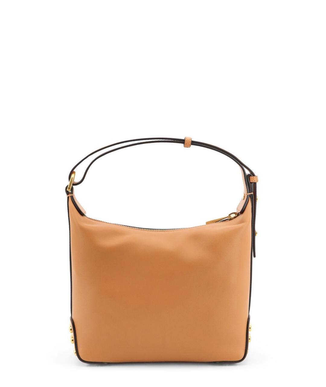 TOD'S Бежевая кожаная сумка через плечо, фото 2