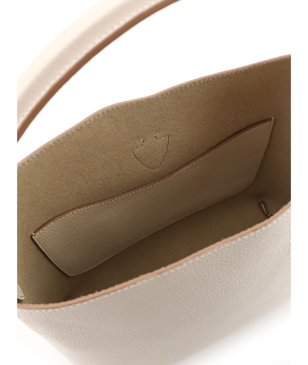 TOD'S Бежевая кожаная сумка через плечо, фото 4