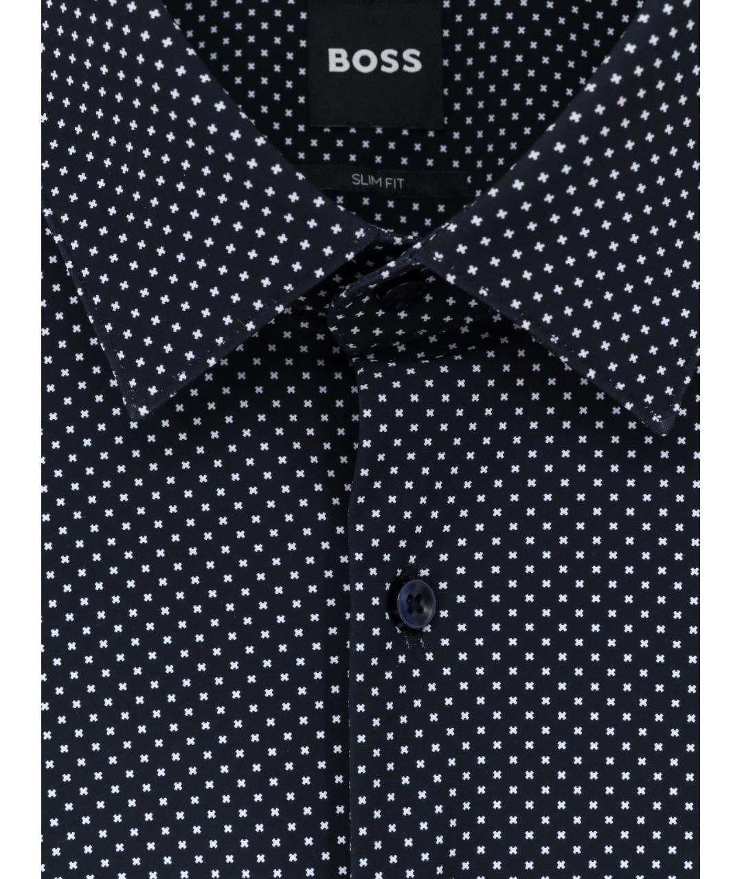 HUGO BOSS Темно-синяя кэжуал рубашка, фото 3