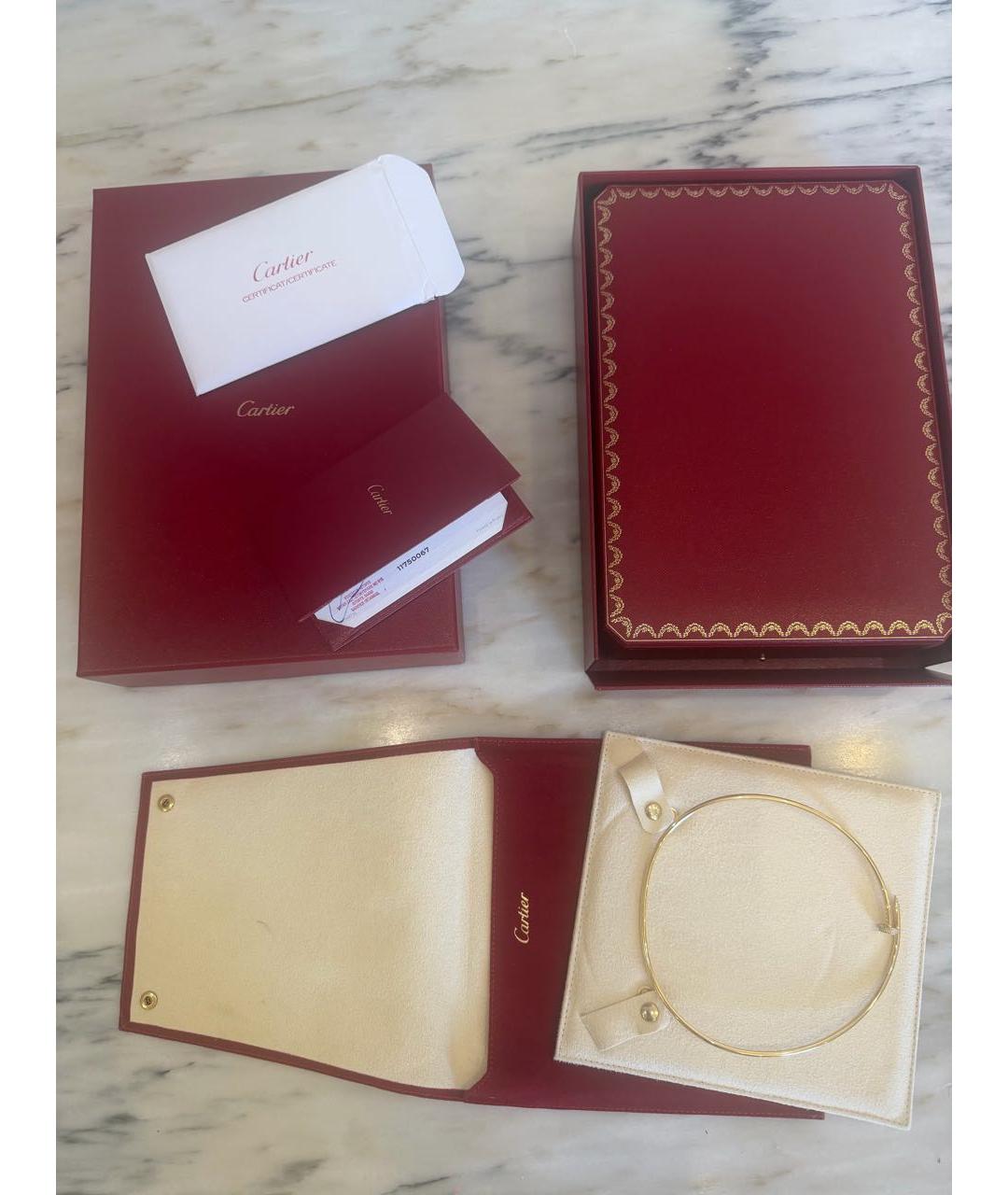 CARTIER Розовое колье из желтого золота, фото 3