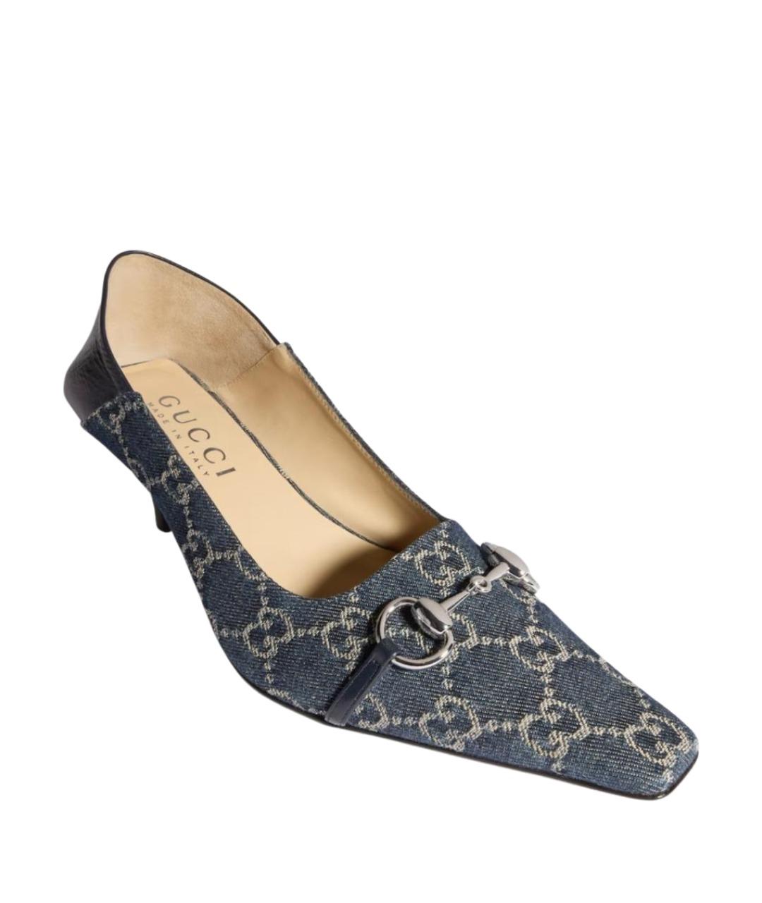 GUCCI Синие туфли, фото 1