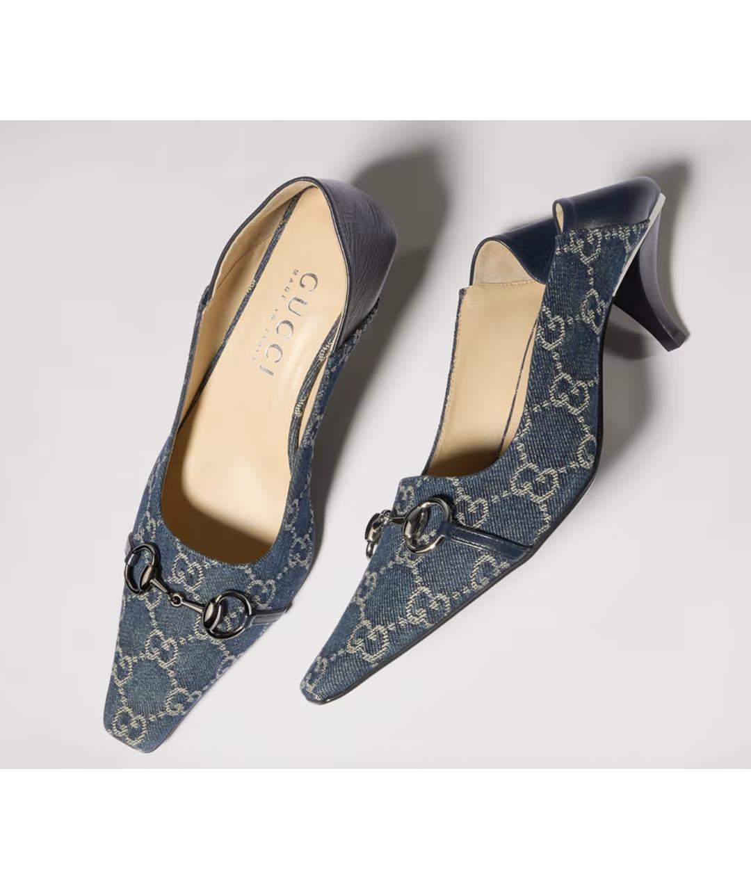 GUCCI Синие туфли, фото 2