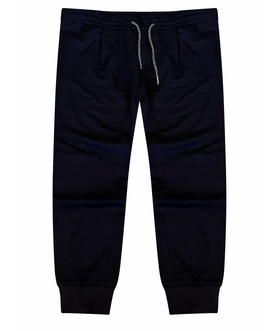 ARMANI EXCHANGE Черные хлопковые повседневные брюки, фото 1