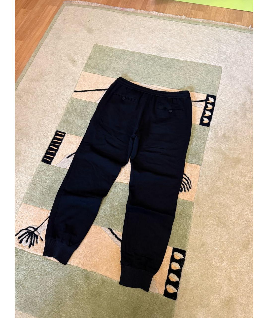 ARMANI EXCHANGE Черные хлопковые повседневные брюки, фото 2