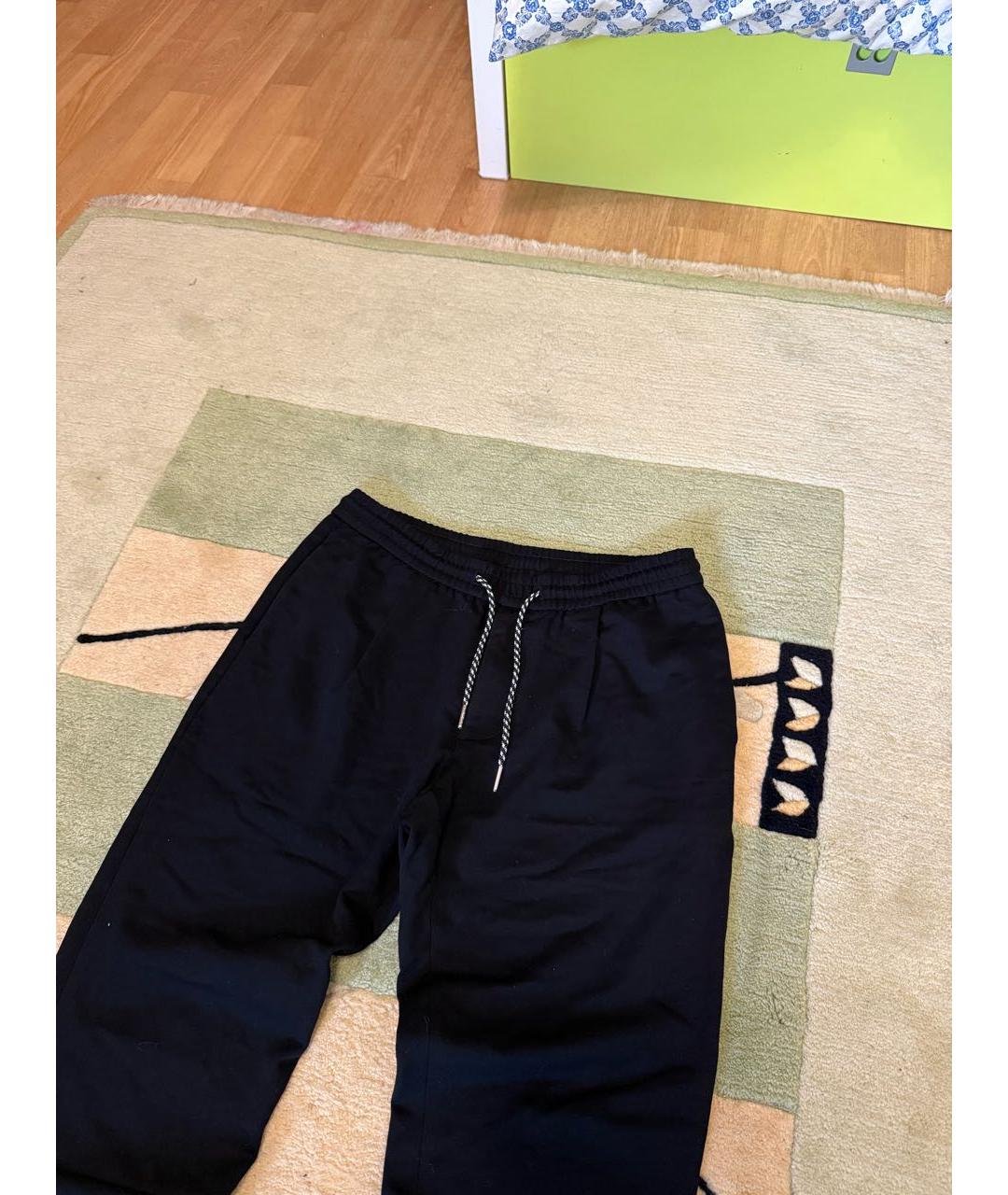 ARMANI EXCHANGE Черные хлопковые повседневные брюки, фото 4