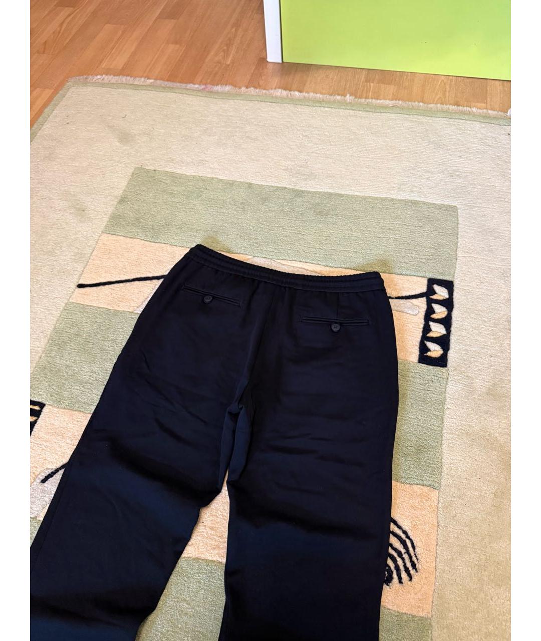 ARMANI EXCHANGE Черные хлопковые повседневные брюки, фото 3