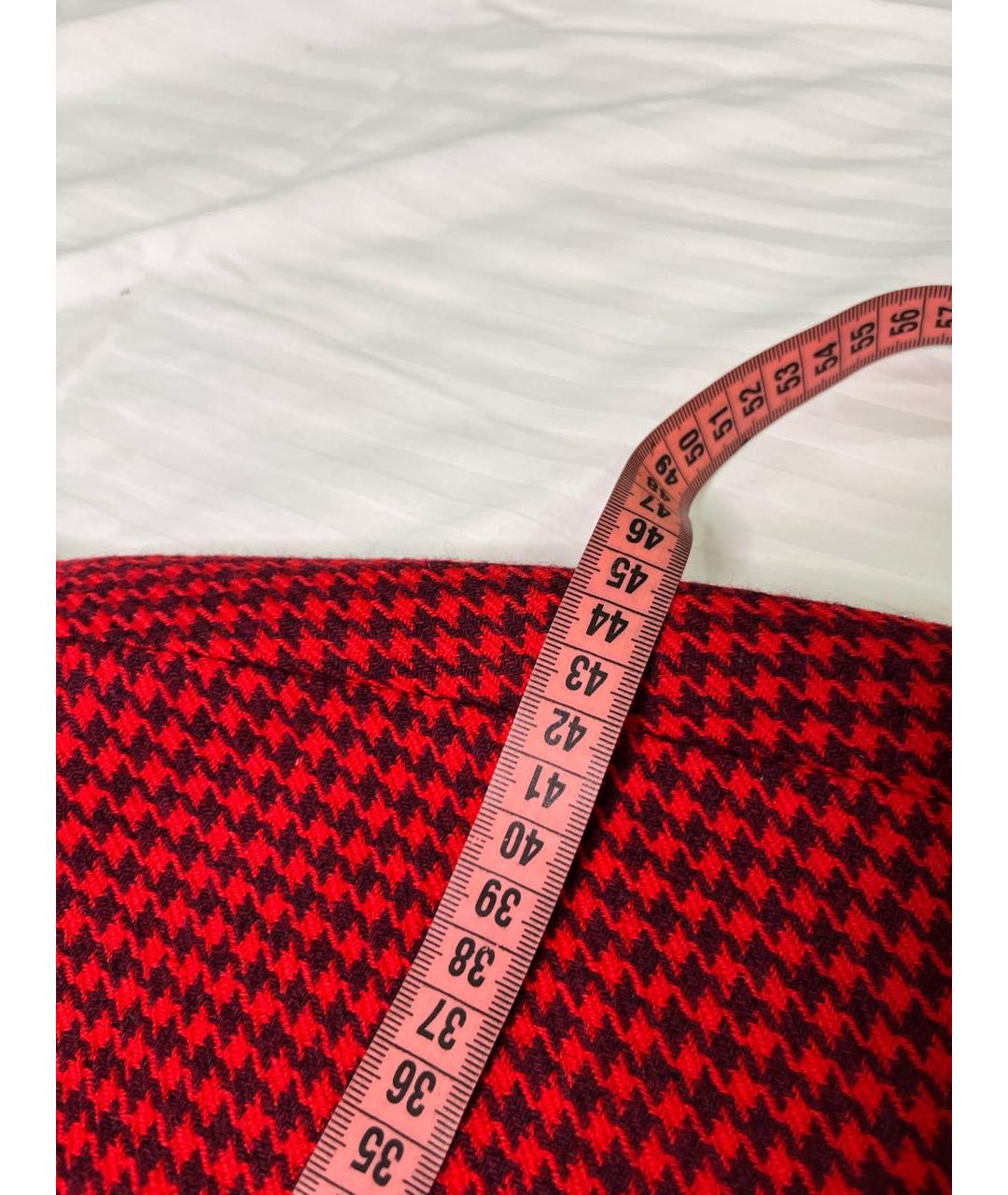 BALENCIAGA Красная шерстяная юбка миди, фото 5