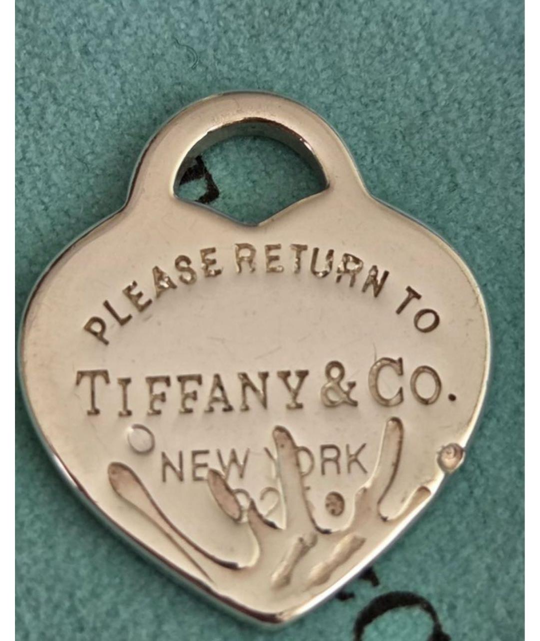 TIFFANY&CO Бежевый серебряный кулон, фото 4