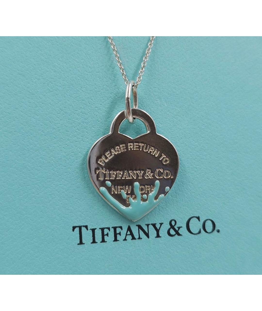 TIFFANY&CO Бежевый серебряный кулон, фото 3