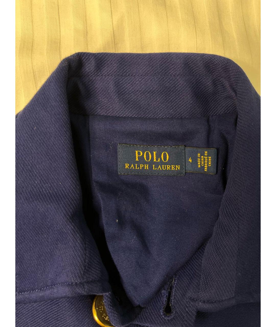 RALPH LAUREN Синий хлопковый жакет/пиджак, фото 3