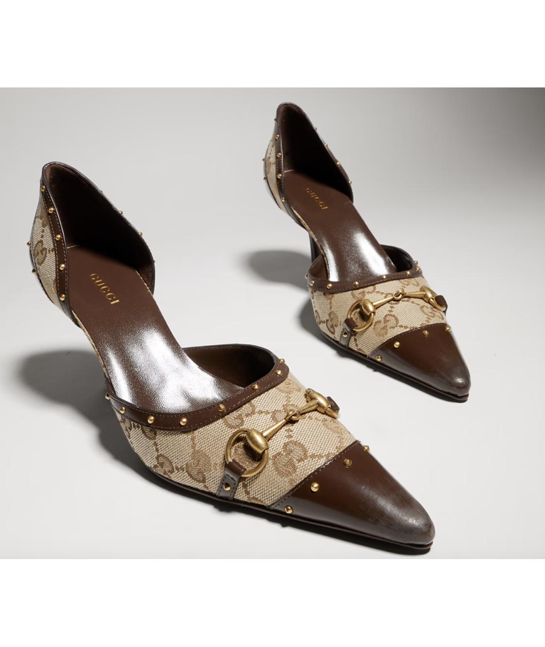 GUCCI Коричневые туфли, фото 2