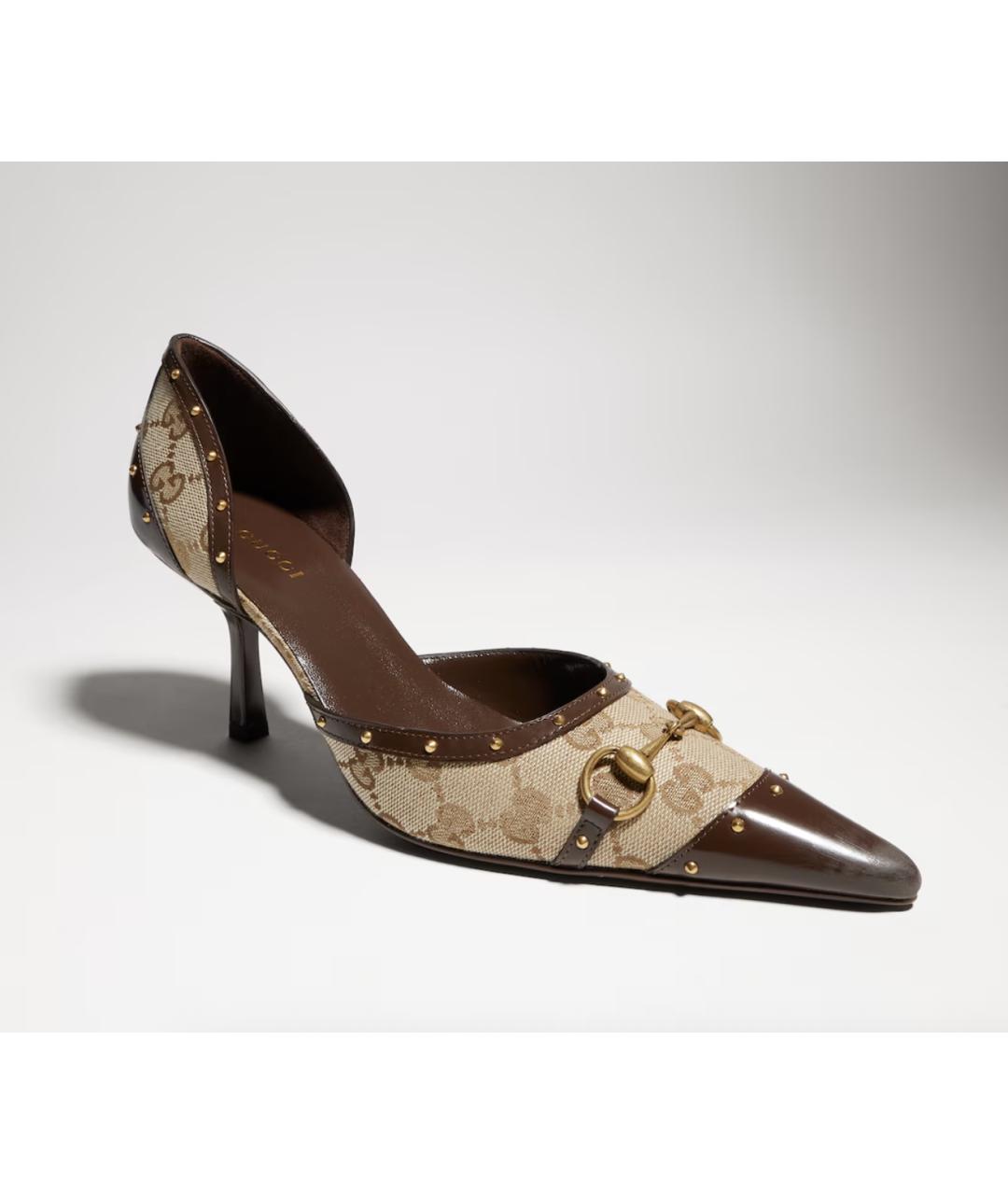 GUCCI Коричневые туфли, фото 3