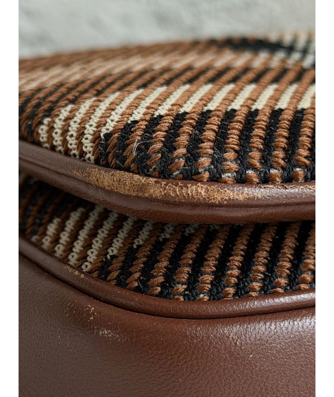 BURBERRY Коричневая кожаная сумка через плечо, фото 5