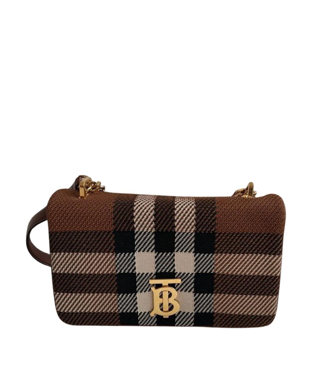 BURBERRY Коричневая кожаная сумка через плечо, фото 1