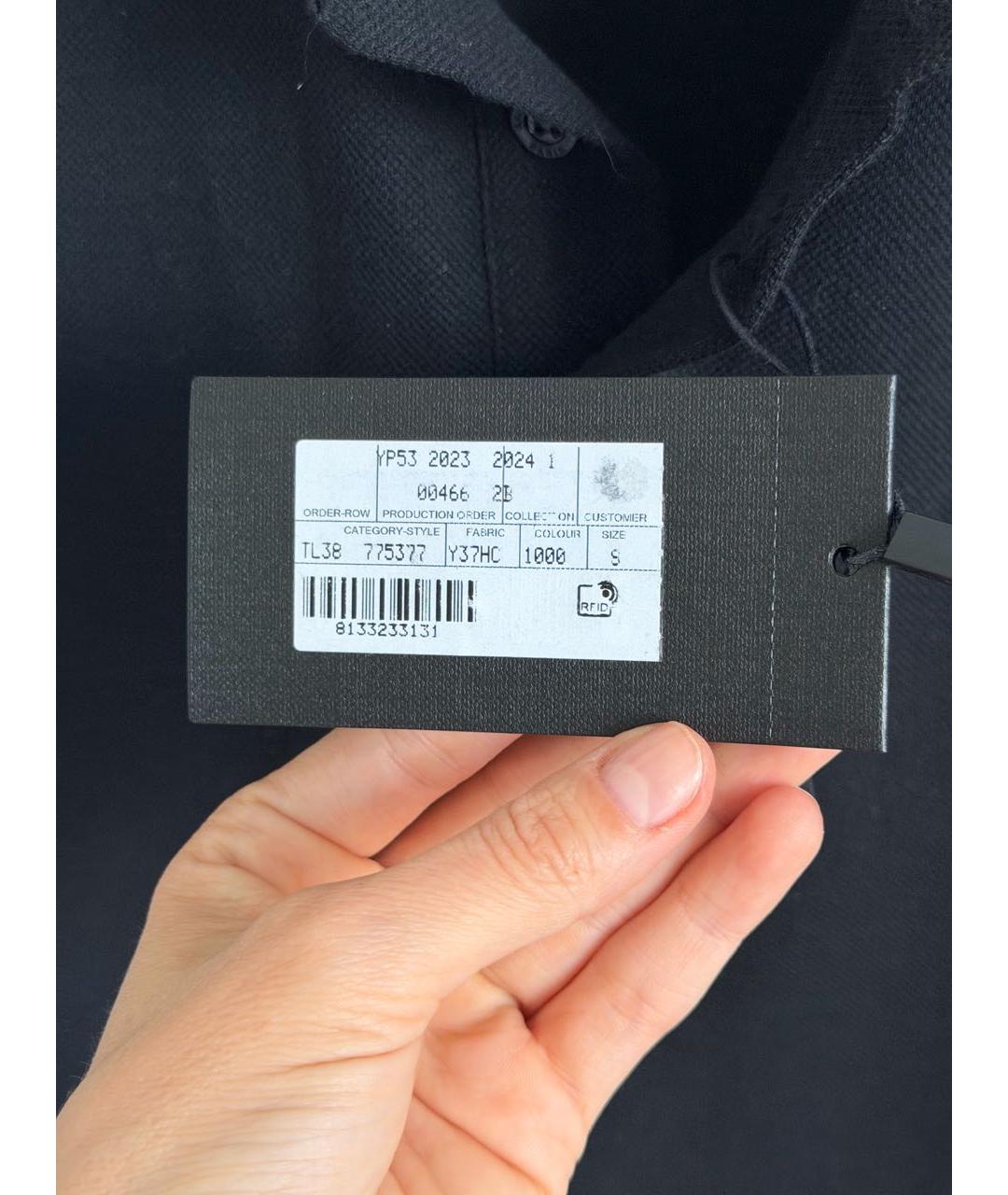 SAINT LAURENT Черная хлопковая майка, фото 5