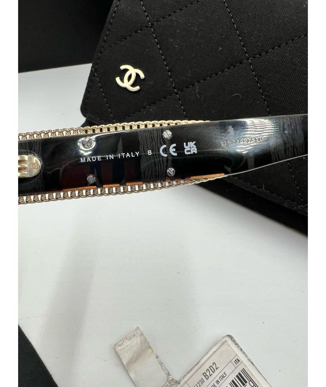 CHANEL Черные солнцезащитные очки, фото 6