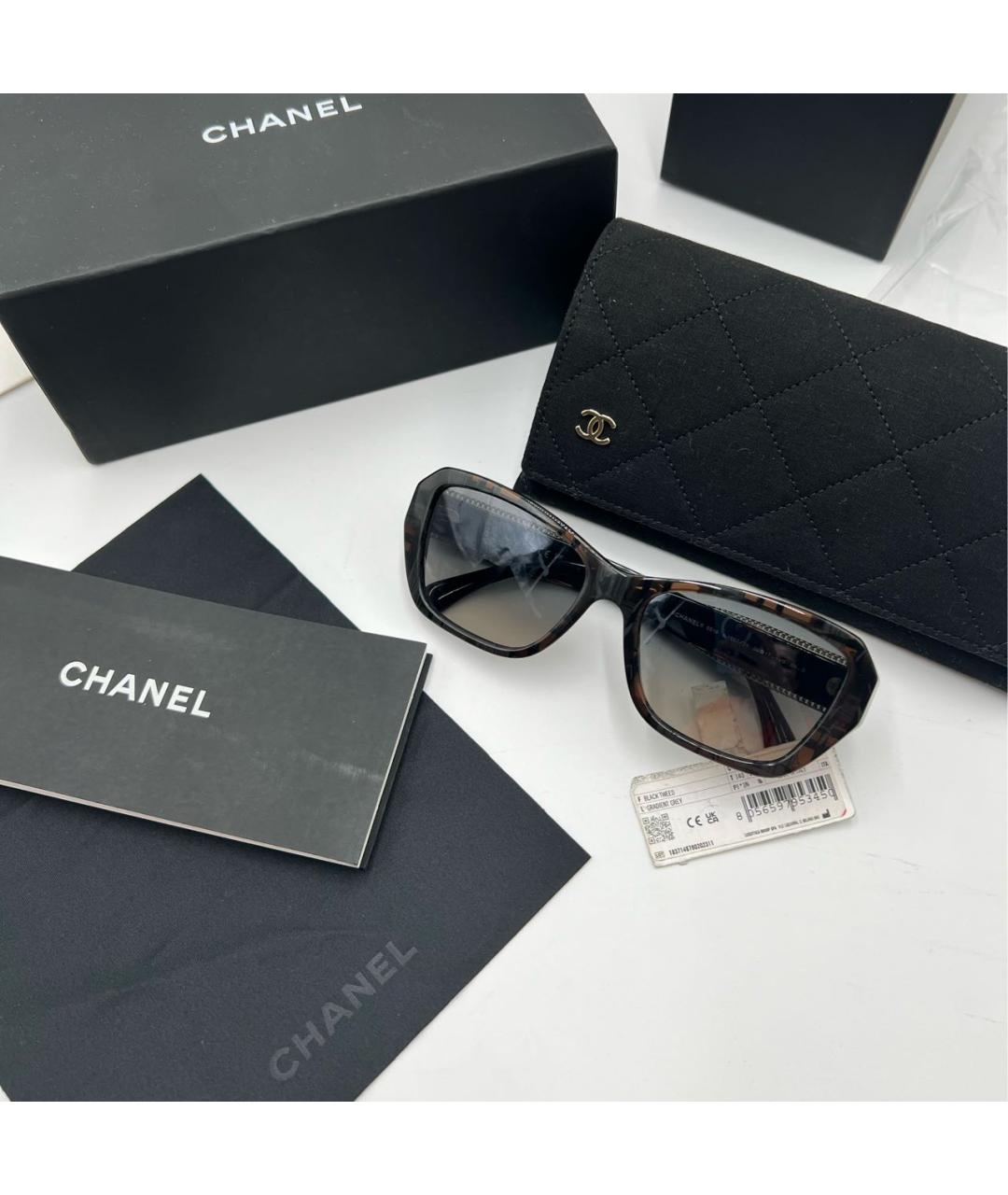 CHANEL Черные солнцезащитные очки, фото 2