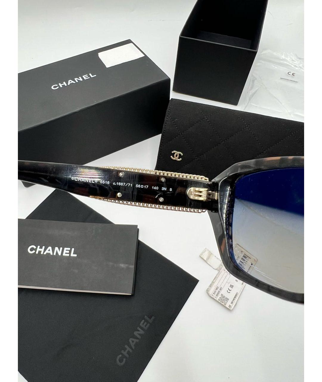 CHANEL Черные солнцезащитные очки, фото 5