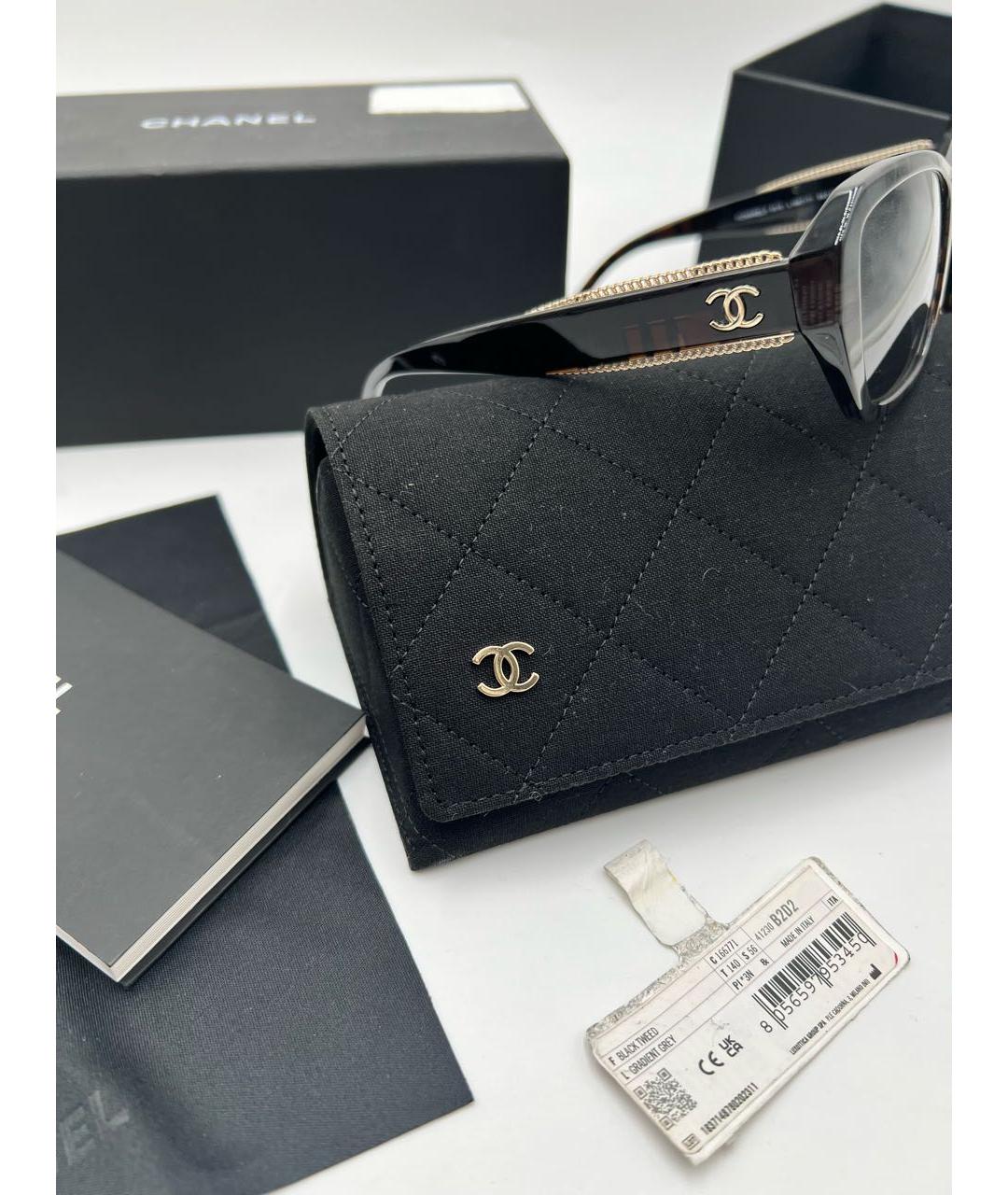CHANEL Черные солнцезащитные очки, фото 3
