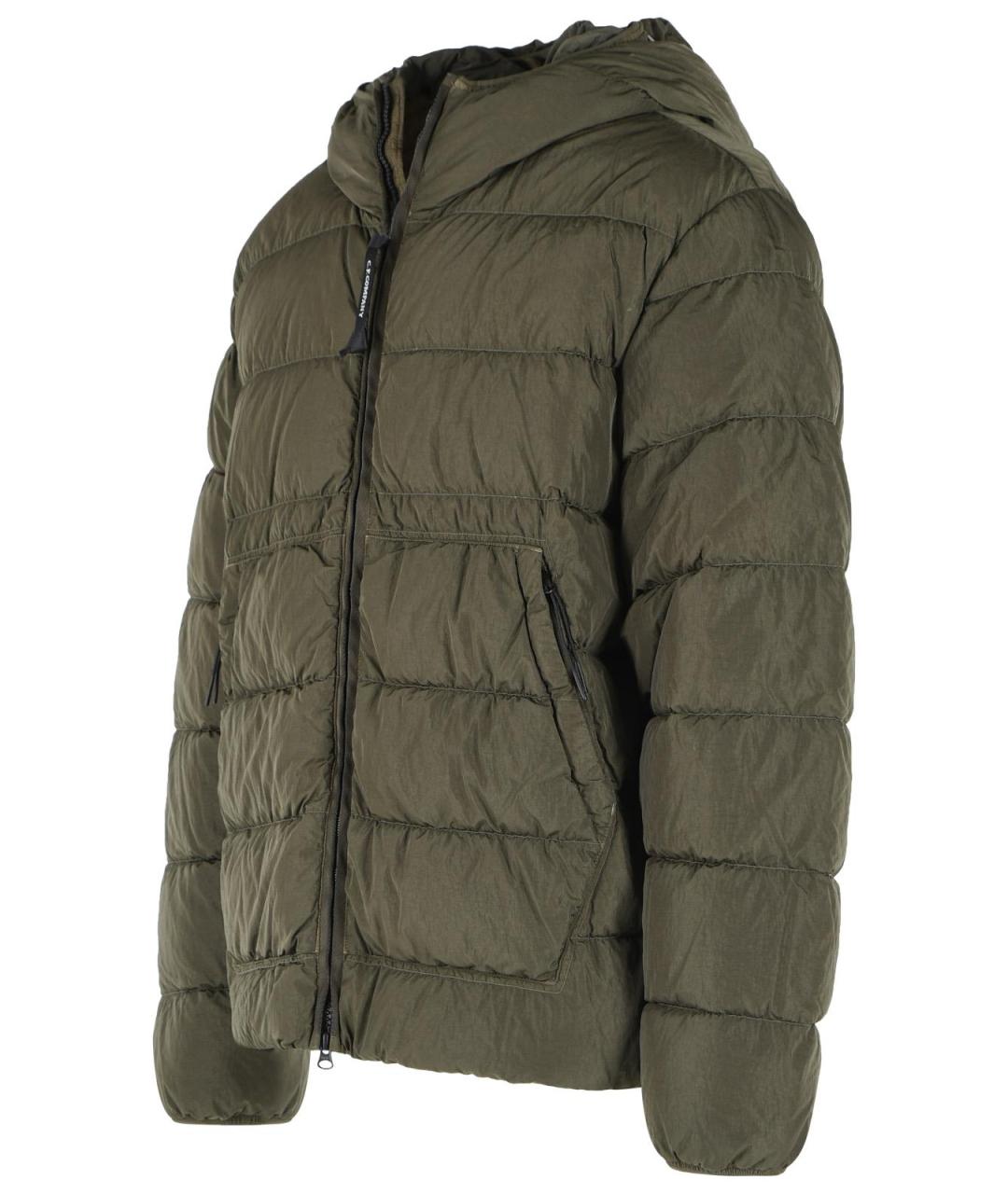 CP COMPANY Зеленый полиамидовый пуховик, фото 2