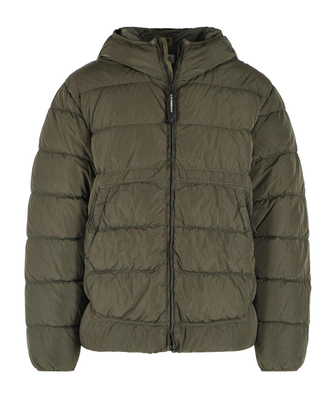 CP COMPANY Зеленый полиамидовый пуховик, фото 1