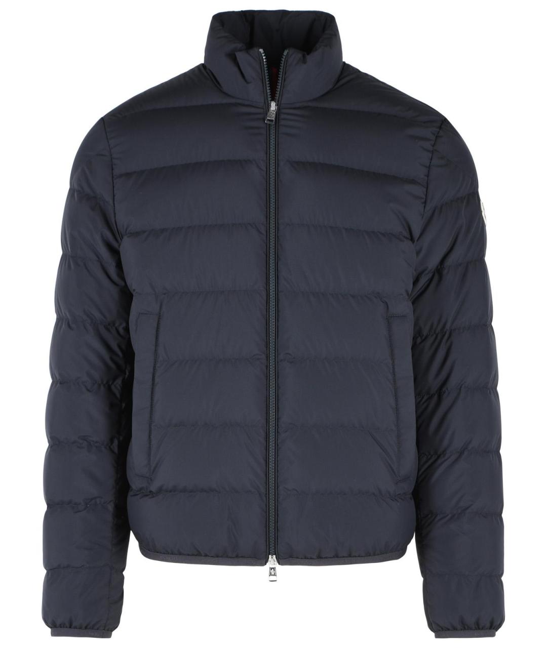 MONCLER Синий полиамидовый пуховик, фото 1