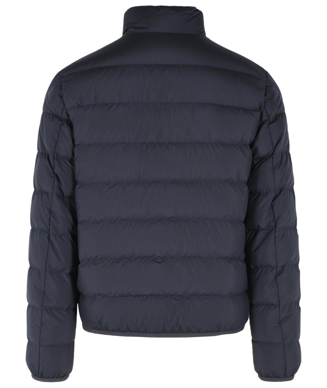 MONCLER Синий полиамидовый пуховик, фото 3