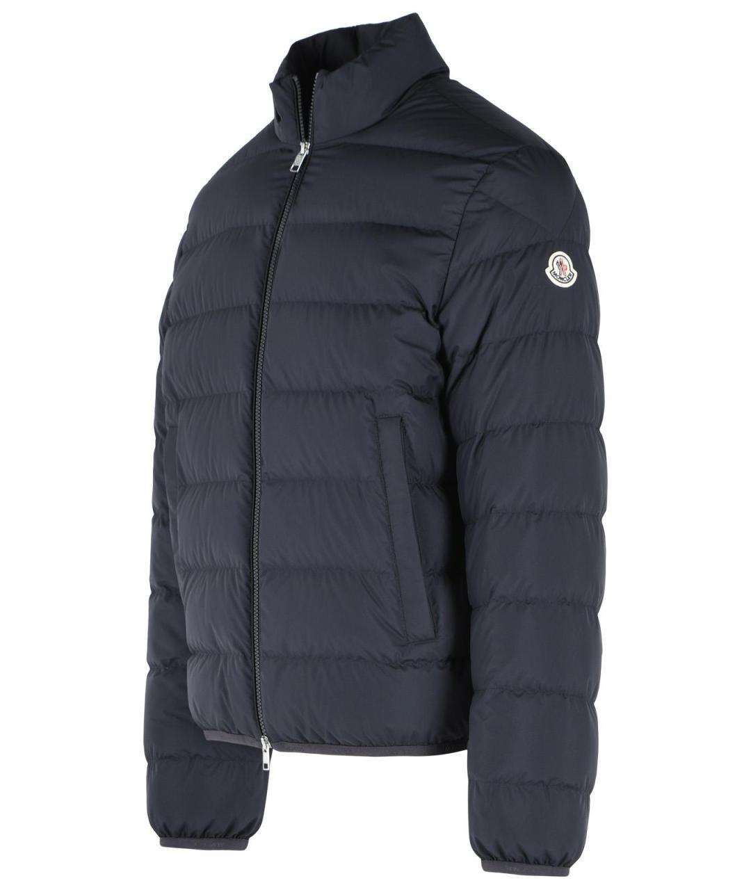 MONCLER Синий полиамидовый пуховик, фото 2