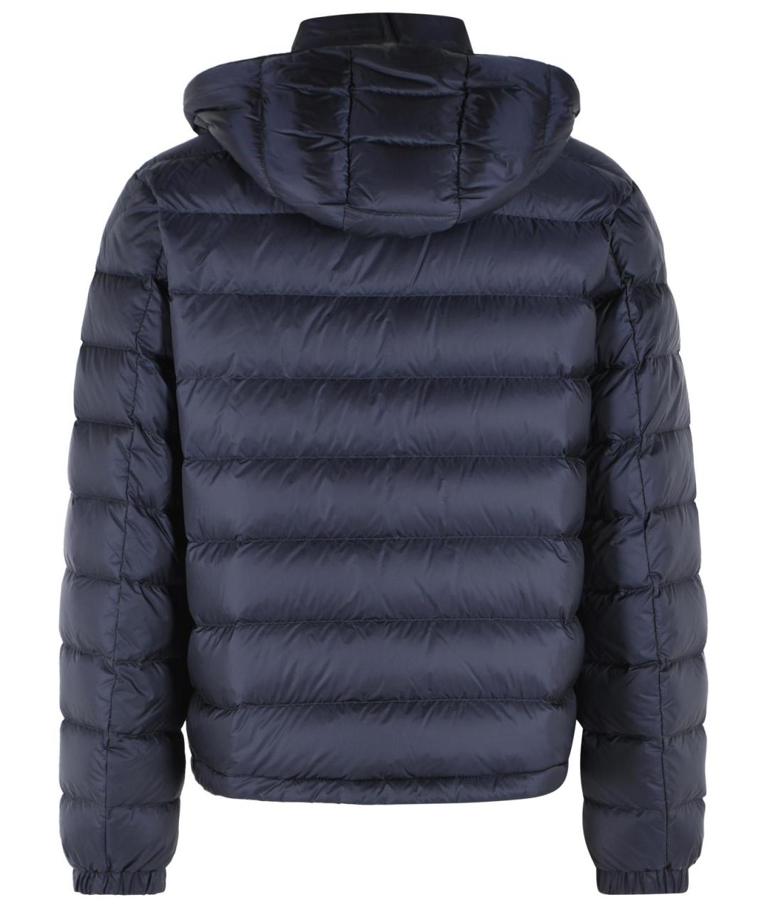 MONCLER Синий полиамидовый пуховик, фото 3