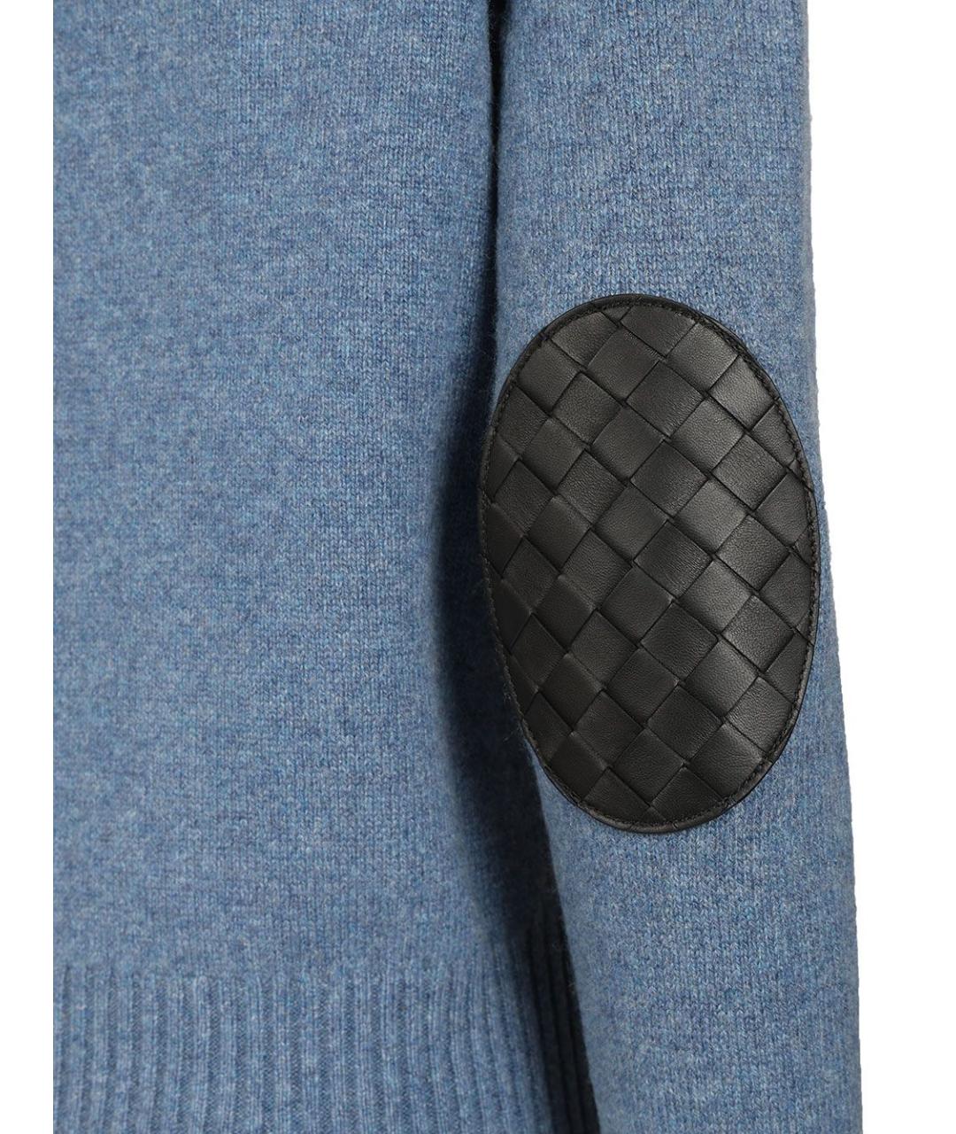 BOTTEGA VENETA Голубой кашемировый джемпер / свитер, фото 4