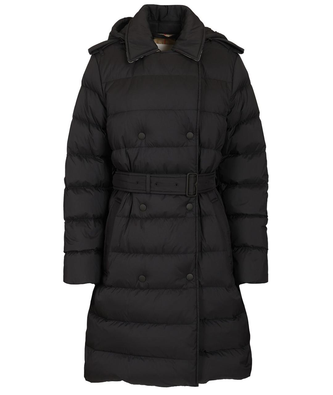 BURBERRY Черная полиэстеровая куртка, фото 1