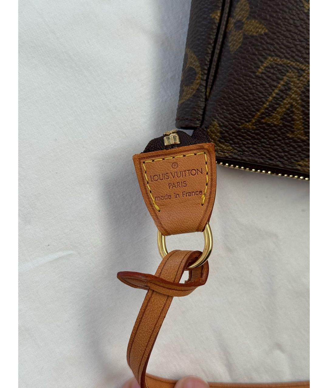 LOUIS VUITTON Коричневая сумка с короткими ручками, фото 3